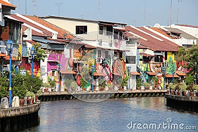 Melaka River Editorial Stock Photo